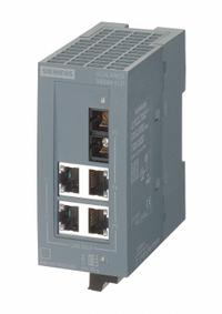 SIEMENS SCALANCE Ethernet Switch: Unmanaged, DIN Rail, 4 Ports, RJ45/SC Singlemode, 10/100 Mbit/s (MPN 6GK5004-1BF00-1AB2). Key specifications — Port Type: SC Singlemode; Manufacturer Part Number: 6GK5004-1BF00-1AB2; Brand: SIEMENS SCALANCE; IP Rating: IP20; Maximum Input Voltage: 24V DC; Mounting Location: DIN Rail; Network Interface: 10/100 Mbit/s.