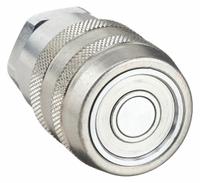 PARKER Hydraulic Quick Connect Hose Coupling: 3/4 in Coupling Size, Steel, Fluorocarbon, Female UNF (MPN 71-3C12-12EFV). Key specifications — Seal Material: Fluorocarbon; Body Material: Steel; Brand: PARKER.