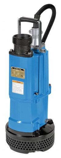 TSURUMI Submersible Sump Pump: 3 hp, 5/16 in Max. Dia. Solids, Continuous Duty, 230V AC, Aluminum (MPN NK4-22 (230V)). Key specifications — Shaft Seal Material: Silicone; Impeller Material: Ductile Iron; Rated Voltage: 230V AC; Volute Material: Iron; Brand: TSURUMI.