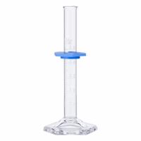 GLOBE SCIENTIFIC Graduated Cylinder: 5 mL, A, To Deliver (TD), 0.1 mL Graduation Increments - mL (MPN 8300005). Key specifications — ASTM Specification: E1272; Brand: GLOBE SCIENTIFIC; USP Specification: Type I; Closure Included: No; Includes: Polyethylene Bumper Guard.