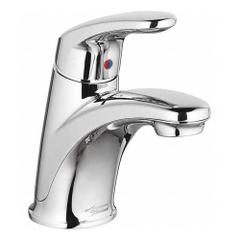 AMERICAN STANDARD Mid Arc Bathroom Faucet: Colony Pro, Metal, Chrome Finish, 1.2 gpm Flow Rate, Arc (MPN 7075102.002). Key specifications — Includes: Drain; Brand: AMERICAN STANDARD; Series: Colony Pro.
