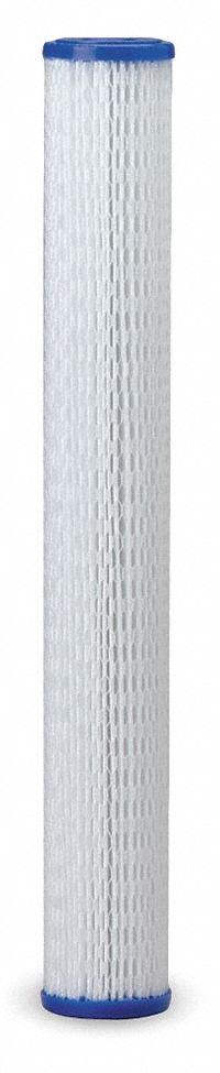 PENTAIR/PENTEK Water Filter Cartridge: 30 micron, Pleated, 10 gpm, Non-Woven Polyester (MPN 155416-75). Key specifications — Brand: PENTAIR/PENTEK; Filter Media: Non-Woven Polyester.
