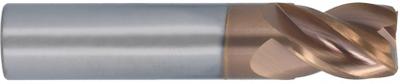 CLEVELAND Square End Mill: Carbide, T-Max Coated, 4 Flute, 1/4" Mill Dia, 1-1/4" LOC - Fast-Cutting Carbide Square End Mills for Stainless Steel & Super Alloys