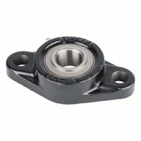 TIMKEN Flange Mount Bearing: Radial Ball, 45 mm Bore, Cast Iron, Concentric Collar, 197 mm Lg (MPN UKFL210). Key specifications — Bore Type: Cylindrical; Brand: TIMKEN; Lubricant Material: NLGI 2 Lithium Complex Grease; Mounting Bolt Size: M16; Split Housing: Not Split; System of Measurement: Metric.