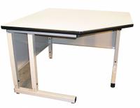 PRO-LINE Corner Workbench: Fixed Ht, Laminate, 48 in x 30 in, 750 lb Overall Load Capacity, Beige (MPN CCU30ESD-H11). Key specifications — Brand: PRO-LINE.
