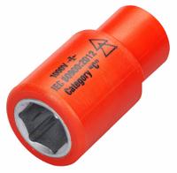 ITL Insulated Socket: 1/4 in Drive Size, 12 mm/15/32 in Socket Size, 1 5/8 in Overall Lg, 6-Point (MPN 07216). Key specifications — attr1204321: Not Tether Capable; attr1204320: Chrome; attr1204316: ITL.