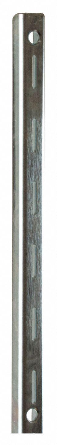 ECONOCO Single Slotted Standard: Single, 2 in Slot Spacing, 1 in Slot Lg, 7/8 in x 1/2 in x 96 in (MPN SS30/96). Key specifications — Product Type: Slotted Standard; Color: Silver; For Display Type: Surface Mount Slotted Standards; Material: Steel; Duty Rating: Heavy Duty; Brand: ECONOCO; Finish: Zinc-Plated; Mounting Type: Screw-In.