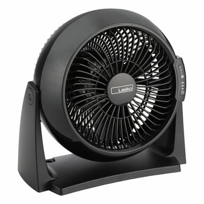 LASKO Circulating Fan: 10 in Blade Dia, Non-Oscillating, 570 cfm_840 cfm Airflow - Pivoting Compact Fans