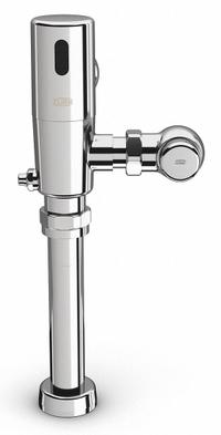 ZURN Automatic Flush Valve: EcoVantage®, 1.1 gpf Gallons per Flush, Electric, Exposed, Top, Piston (MPN ZTR6200-ONE-HW). Key specifications — Spud Location: Top; Brand: ZURN.