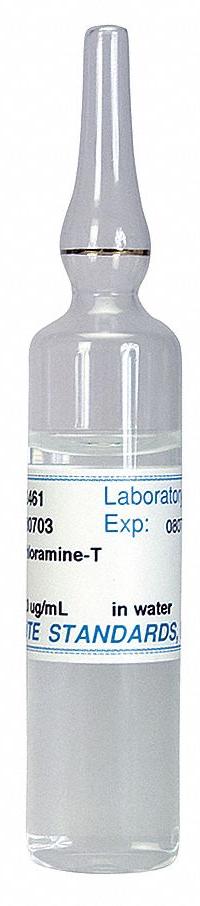 EXTECH Chlorine Standard: ACS, 20 mL Volume, Liquid, 0.3%w/v Concentration, Plastic, 7080-50-4, 1 (MPN CL207). Key specifications — Brand: EXTECH; CAS Number: 7080-50-4; Chemical Family Type: Standard; Chemical Grade: ACS; Concentration: 0.3 % w/v; Container Material: Plastic; Form: Liquid; Manufacturer Part Number: CL207.