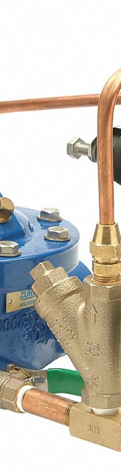 ZURN WILKINS Automatic Control Valve: 1 1/4 in Nominal Pipe Size, NPT, 15 psi to 120 psi (MPN 114-ZW209TH). Key specifications — Body Material: Ductile Iron; Brand: ZURN WILKINS.