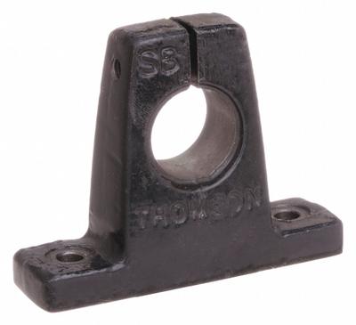 THOMSON Shaft Support Block: SB, For 1/2 in Shaft Dia, Painted Malleable Iron - Support Blocks for Linear Shafting