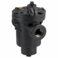 Steam Trap: Cast Iron, 3/4 in FNPT, 690 lb/hr, 125 psi Max., 450°F Max., Strainer Not Included (MPN B0125A-3). Key specifications — Installation Orientation: Horizontal; Brand: BELL & GOSSETT; Configuration: In-line.