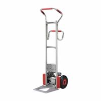 MAGLINER Stair Climber: Powered, 300 lb Cap, Four-Position Sweep Back, Aluminum, 10 in, Pneumatic (MPN NEO-CLK140EGS4). Key specifications — Frame Type: Rounded Back; Frame Material: Aluminum; Charge Time: 4.5 hr; Brand: MAGLINER.