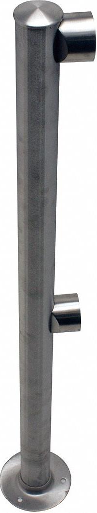 TENSABARRIER Rigid Barrier End Post: Rigid Barrier End Post, 36 in Overall Ht, 2 in Bar Dia (MPN 2L5-36-END-3S). Key specifications — Brand: TENSABARRIER; Finish: Satin; Product Type: End Post.
