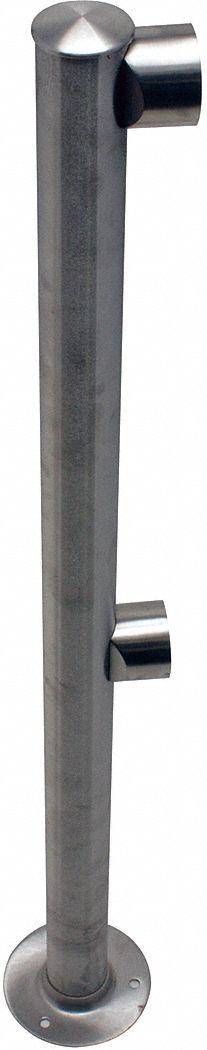 TENSABARRIER Rigid Barrier End Post: Rigid Barrier End Post - End Posts for Modular Rigid Barriers
