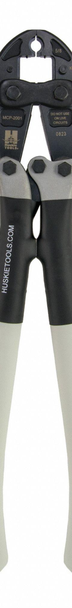 HUSKIE TOOLS Crimper: Wire Terminal, #14 to 4/0 AWG, 9000 lb, 25 5/8 in Overall Lg, MCP-2001, Manual. Key specifications — attr510626: HUSKIE TOOLS; attr510889: No; attr510877: Die Crimper.