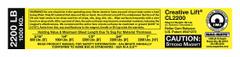 MAG-MATE Replacement Capacity Sticker: 900204, Below-the-Hook Lifting Magnets. Key specifications — Brand: MAG-MATE; Manufacturer Part Number: 900204; Product Type: Capacity Sticker.