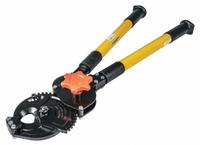 KLEIN TOOLS Ratchet Cable Cutter: Plastic Handle, Shear, 28 in Overall Lg (MPN 63700). Key specifications — attr324789: KLEIN TOOLS; attr308384: Shear; attr308389: Plastic; attr308391: 5/8 in (Steel Wire Rope).