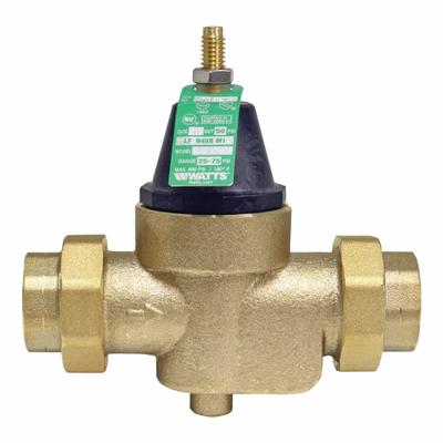 Watts Water Pressure Reducing Valve: NPT x NPT, 1 in Pipe Size, Cast Copper Silicon Alloy - Standard Capacity Water Pressure Regulators