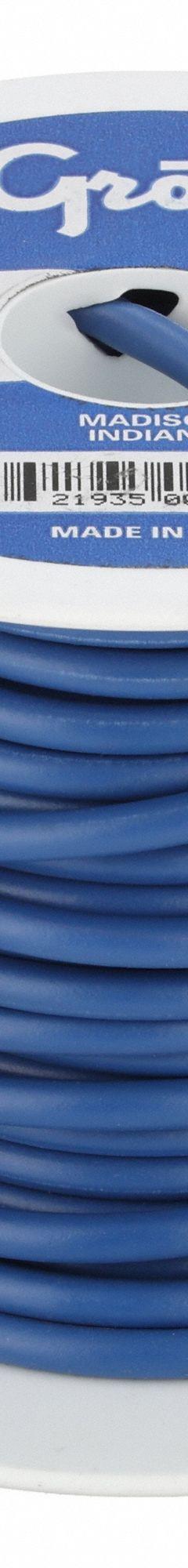 GROTE Primary Automotive Wire: GPT, 25 ft, 1 Conductor, 10 AWG, Blue, 60 V Volt (MPN 89-5010). Key specifications — Brand: GROTE.