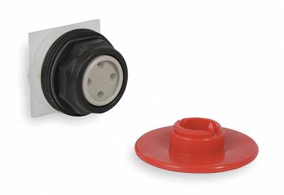 SCHNEIDER Mushroom Head Push Button: Red, 30 mm Mounting Size, Non-Metallic - Mushroom-Head Push-Button Operators