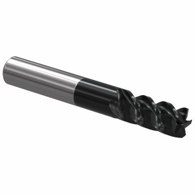 WIDIA Corner Chamfer End Mill: Carbide, TiAlN Coated, 5 Flute, 5 mm Mill Dia - Fast-Cutting Carbide Corner-Chamfer End Mills for Steel & Cast Iron