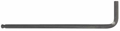 WESTWARD Hex Key: 1 Ball Ends, 2 mm Tip Size, Metric, Long, Alloy Steel, Black Oxide - L-Shaped Hex Keys