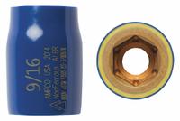 AMPCO Nonsparking Socket: SAE, 3/8 in Drive Size, 9/16 in Socket Size, 6-Point, Std, Plastisol (MPN ISS-3/8D9/16). Key specifications — attr1204292: Not Tether Capable; attr1204298: Plastisol; attr1204311: AMPCO.