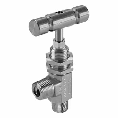 HAM-LET Plumbing Needle Valves: Angle Valve Body, 316 Stainless Steel, Integral Bonnet - Stainless Steel Angle-Body Needle Valves