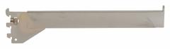 ECONOCO Straight Arm: Single, 1 in Slot Spacing, 1/2 in Slot Lg, 1/4 in x 12 in x 1 in, Chrome (MPN RDW/12). Key specifications — Product Type: Rectangular Faceout; Color: Silver; For Display Type: Single Slotted Standards; Material: Steel; Duty Rating: Heavy Duty; Brand: ECONOCO; Finish: Chrome; Mounting Type: Hanging.