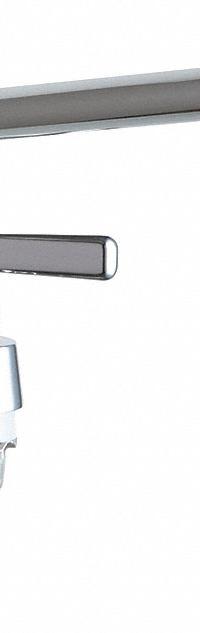 CHICAGO FAUCETS Low Arc Laundry Sink Faucet: Deck, Centerset, Cast Brass, Polished Chrome (MPN 895-L12E73ABCP). Key specifications — Color/Finish: Polished Chrome; Includes: Mounting Hardware.