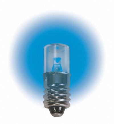 APPROVED VENDOR Compact LED Bulb: LED, Miniature Screw (E10), (T) Tubular, T3-1/4, 6.3V DC - Mini Screw Base (E10) Miniature Lamps