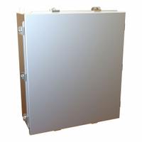 HAMMOND Enclosure: Aluminum, 16 in x 14 in x 6 in, NEMA 12/13/4/4X, w/Panel, Solid Cover, Clamp On (MPN 1414N4ALO6). Key specifications — Brand: HAMMOND; Closure Method: Clamps; Enclosure Material: Aluminum; Knockouts: Not Included; Includes Inner Panel: with Inner Panel Included.