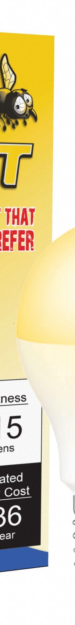 MIRACLE LED Compact LED Bulb: Medium Screw (E26), LED, (A) Classic, A15, 3 W Watt, 2000K, Frosted (MPN 602177). Key specifications — attr233510: A15; attr233525: 120V AC; attr233549: Frosted; attr518949: 2000K; attr239859: MIRACLE LED; attr935304: Colored.