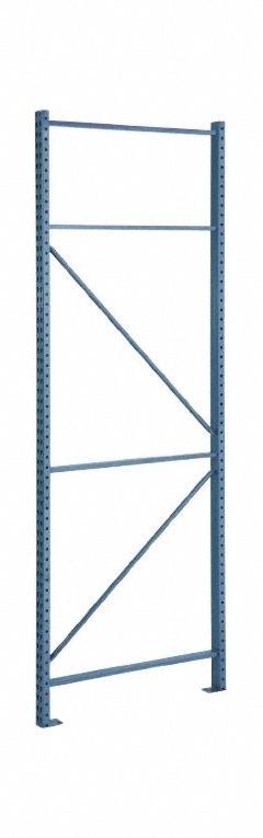 STEEL KING Pallet Rack Upright: Teardrop, 12 ft Overall Ht, 42 in x 3 in, Blue, Steel (MPN RTFBP042144F01PB). Key specifications — Color: Blue; Brand: STEEL KING.
