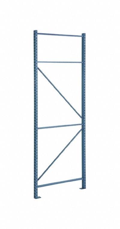 STEEL KING Pallet Rack Upright: Teardrop - Steel King Impact-Resistant Teardrop Pallet Rack Uprights