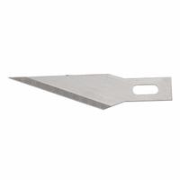 STANLEY Hobby Knife Blade: 1 9/16 in Blade Lg, 0.5 mm Blade Thick, Steel, 5/16 in Blade Wd, 5 PK (MPN 11-411). Key specifications — attr307568: 5R678; attr307563: Steel; attr324883: STANLEY.