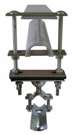 GLEASON Festoon End Clamp: 0.6 in – 0.94 in, 10.1 in Overall Lg (MPN F-ICE/R2). Key specifications — Brand: GLEASON; Compatible I-Beam Size: W6 x 9; Material: Steel; Product Type: Clamp.