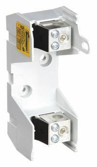 BUSSMANN Fuse Block: Open Block Design, 1 Pole, 250 V AC, Box Lug, Non-Indicating (MPN RM25100-1CR). Key specifications — Brand: BUSSMANN.