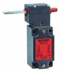 EUCHNER Safety Interlock Switch: NZ.VZ Series, 1NC/1NO, Hinge/Straight, 90° Hinge (MPN NZ1VZ-528E-M). Key specifications — Brand: EUCHNER; Manufacturer Part Number: NZ1VZ-528E-M; Actuating Key Type: Hinge; Key Hole Location: Right; Series: NZ.VZ; Terminal Connection Type: M20 x 1.5.