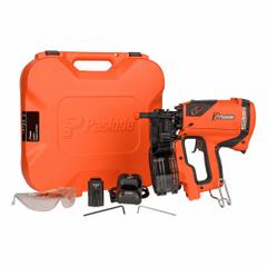 PASLODE Nail Gun: Siding, Sequential, (1) 1.2 Ah, Paper, Strip Collation, 0°, 1 Battery, No Charger (MPN 919100). Key specifications — attr1171067: 0°; attr1171093: Siding; attr1171072: Sequential.