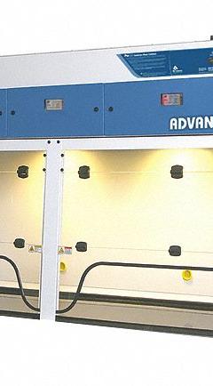 AIR SCIENCE Ductless Fume Hood: Purair Advanced, 8 ft Overall Wd, 4 3/8 ft Overall Ht, White, Std (MPN P40-XT-A). Key specifications — Assembly: Partially Assembled; Brand: AIR SCIENCE; Base/Stand Included Input: No (Required); Base/Stand Included: No (Required); Blower Included: Yes; Work Surface Included: Yes.