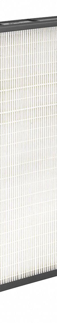 GRAINGER Minipleat Air Filter: 20 in x 24 in x 2 in, Synthetic, Plastic, No Header, MERV 14 (MPN 499J52). Key specifications — Brand: GRAINGER; Frame or Header Material: Plastic; Media Material: Synthetic.