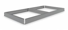 TENNSCO Shelf: 48 in x 24 in, 2,500 lb Load Capacity, Gray, Shelf (MPN ZKH-4824). Key specifications — Includes: Front to Back Support; Shelf Configuration: Single Straight; Color: Gray; Frame Material: Steel; Brand: TENNSCO; Frame Finish: Zinc Plated; Product Type: Shelf.