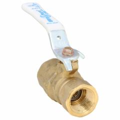 MILWAUKEE VALVE Manual Two-Way Ball Valve: 1/2 in, Brass, Straight, FNPT x FNPT, Full Port Ball Port (MPN UPBA475B 1/2). Key specifications — Brand: MILWAUKEE VALVE; Handle: Locking Lever.