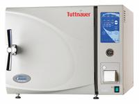 HEIDOLPH TUTTNAUER Autoclave: 85 L Capacity, 137°C Max Temp, 26 in Overall Wd, 34 in Overall Dp (MPN 023210673). Key specifications — Brand: HEIDOLPH TUTTNAUER; Features: Printer; Temperature Accuracy: -2 °C/3 °C; Product Type: Autoclave; Voltage: 230V.