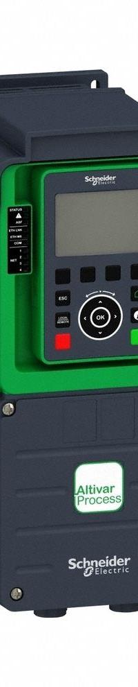 SCHNEIDER Variable Speed Drive: In Phase Three, 200-240V AC, Out Phase Three, 1 hp_2 hp, IP21 (MPN ATV630U15M3US). Key specifications — Style: Chassis; Color: Black/Green; Output Voltage: 200-240V AC; Output Phase: Three.