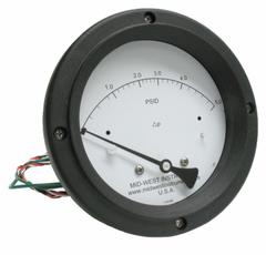MIDWEST INSTRUMENT Differential Pressure Gauge & Switch: Back, 1/4 in NPT Female, 120, 4 1/2 in Dial (MPN 120SC-00-O-AA-5P). Key specifications — Sensor Type: Piston; Series: 120; Housing Material: 316 Stainless Steel; Certificate of Calibration: Not Included; Gauge Accuracy: ±3-2-3%.