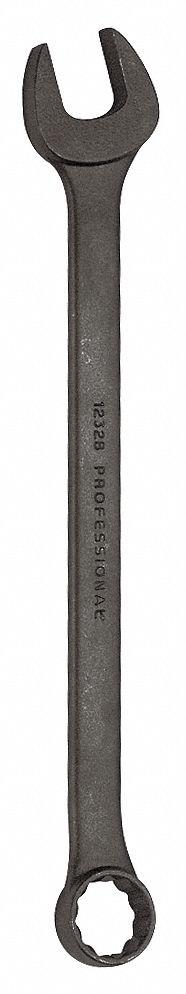 PROTO Combination Wrench: Alloy Steel, Black Oxide, 1 1/4 in Head Size, 16 7/8 in Overall Lg, Offset (MPN J1240BASD). Key specifications — attr309539: 1-1/4 in; attr309567: Yes; attr324930: PROTO.